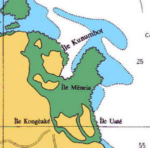 official hydrographic chart new caledonia isle of pines